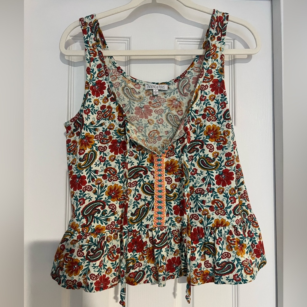 Patrons of Peace Multicolor Floral Blouse